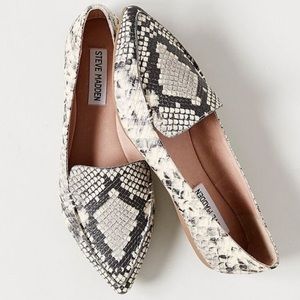 Madden Girl Faux Snake Print Loafers